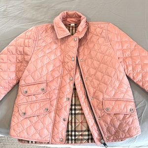 Girls adorable Quilted Burberry jacket